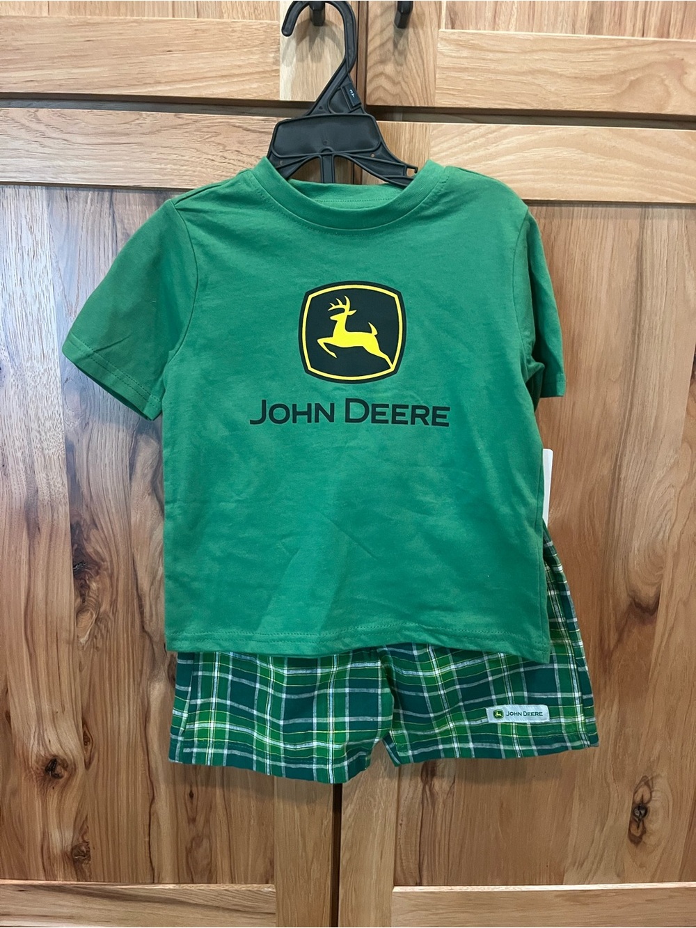 John Deere Green and Yellow Kids Short Set